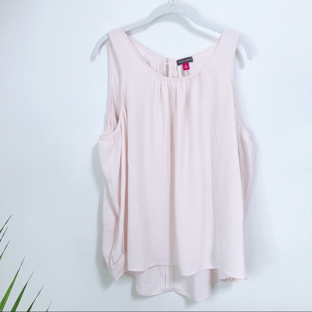 Vince Camuto | Pink Cold Shoulder Blouse M